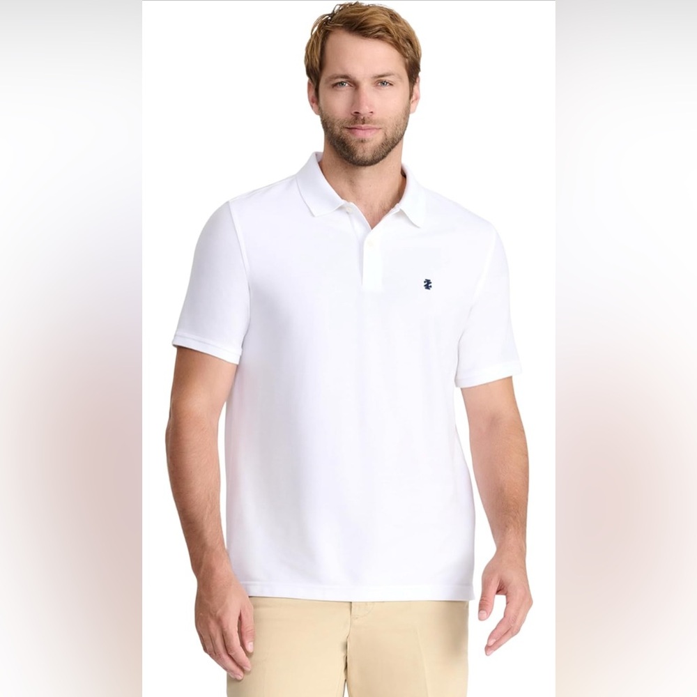 Men’s IZOD Advantage Performance White Polo Size 4XLT - Picture 2 of 9